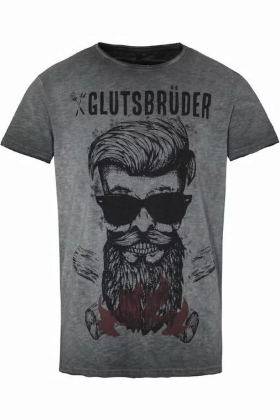 Hangowear T-Shirt T-Shirt GLUTSBRÜDER grau günstig online kaufen