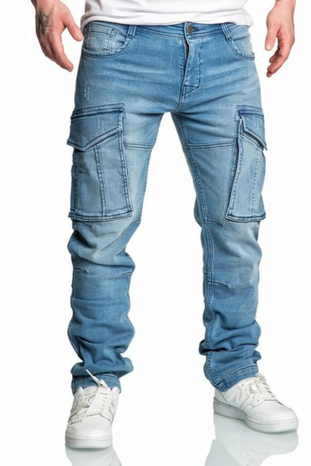 Amaci&Sons Cargojeans LINNDALE Sweathose im Denim Look Herren Sweathose in günstig online kaufen