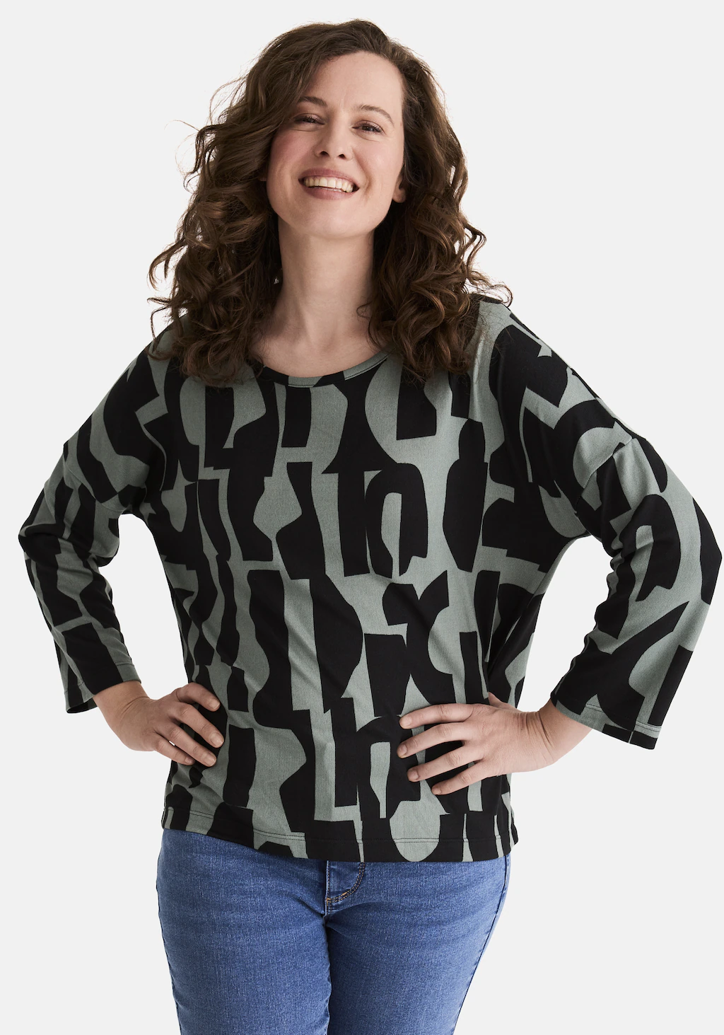 STOOKER WOMEN 3/4-Arm-Shirt "CARLY T-Shirt 3/4-Arm", Loose Fit Shirt Rundha günstig online kaufen