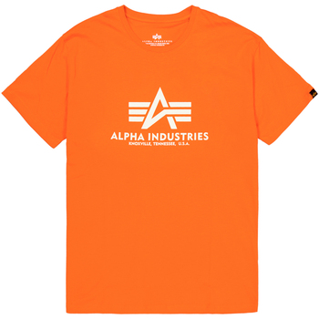 Alpha Industries  T-Shirts & Poloshirts Basic T-Shirt BL - boost orange günstig online kaufen