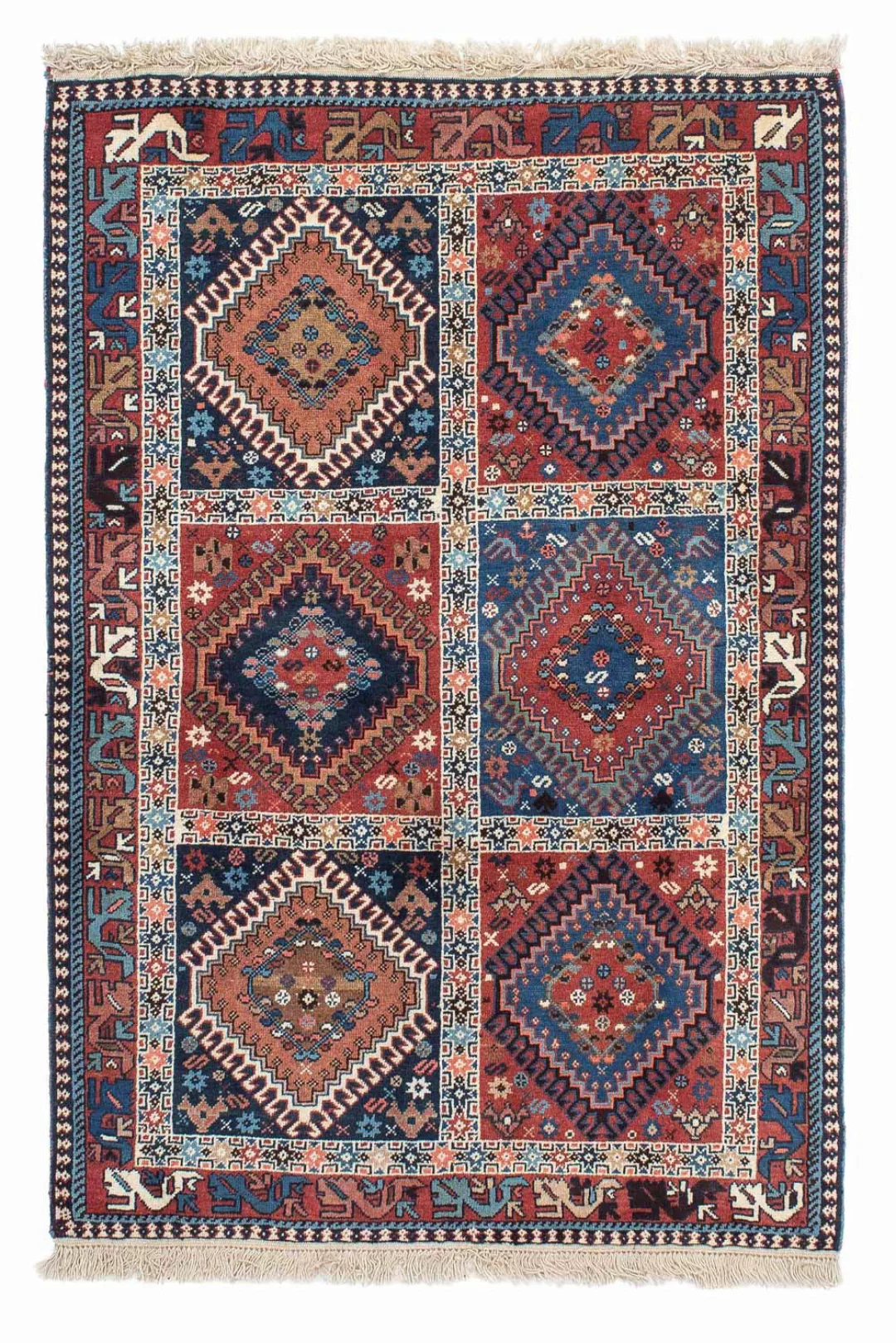 morgenland Wollteppich »Yalameh Medaillon Rosso scuro 145 x 97 cm«, rechtec günstig online kaufen
