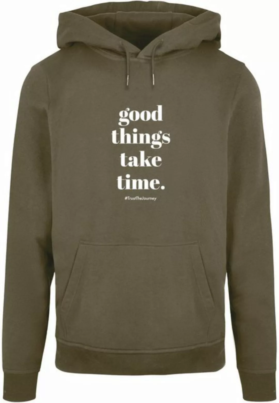 Merchcode Kapuzensweatshirt Merchcode Herren Good Things Take Time Basic Ho günstig online kaufen