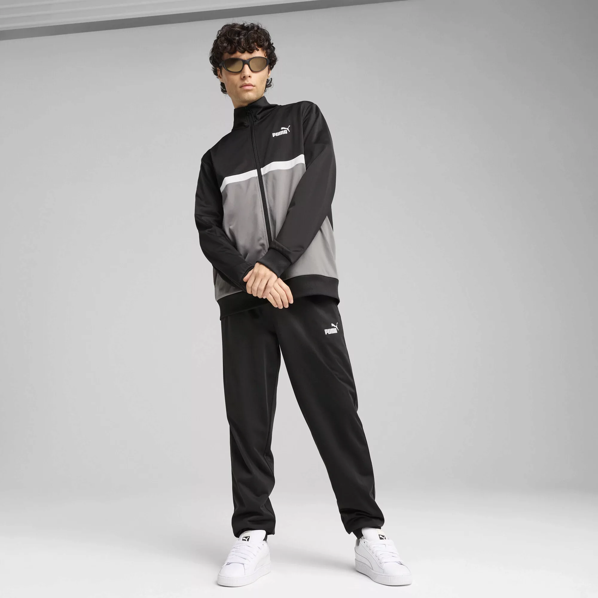 PUMA Trainingsanzug "POLY COLORBLOCK SUIT", (2 tlg.) günstig online kaufen