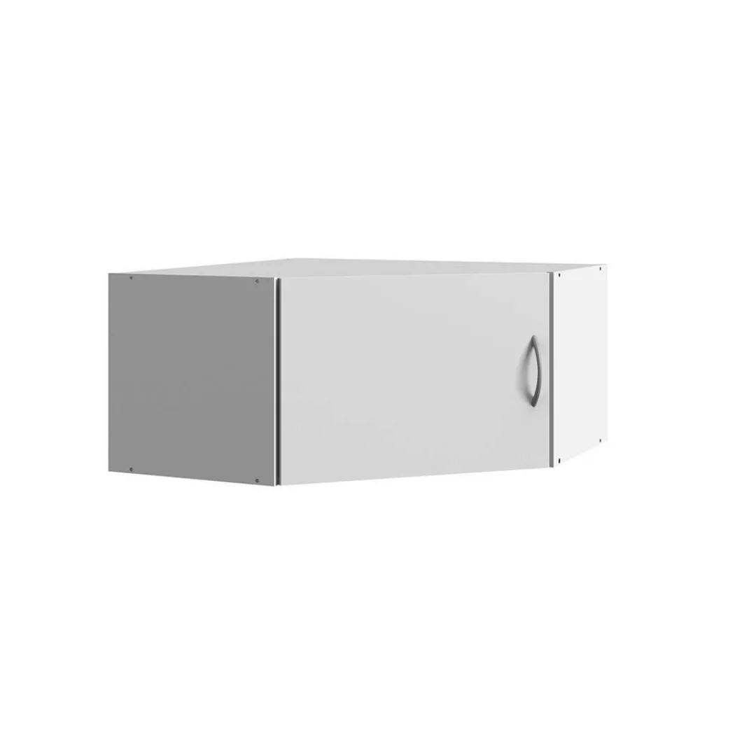 Eck-Aufsatzschrank weiß MIAMI-43, B/H/T ca. 80/40/80 cm günstig online kaufen