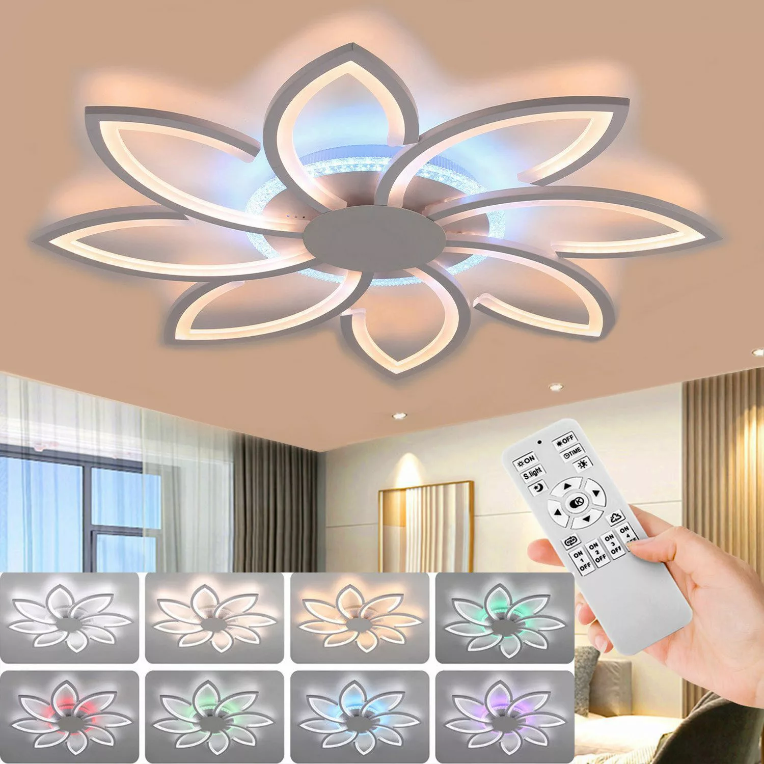 oyajia Deckenleuchte 90W LED Deckenleuchte Wohnzimmer günstig online kaufen