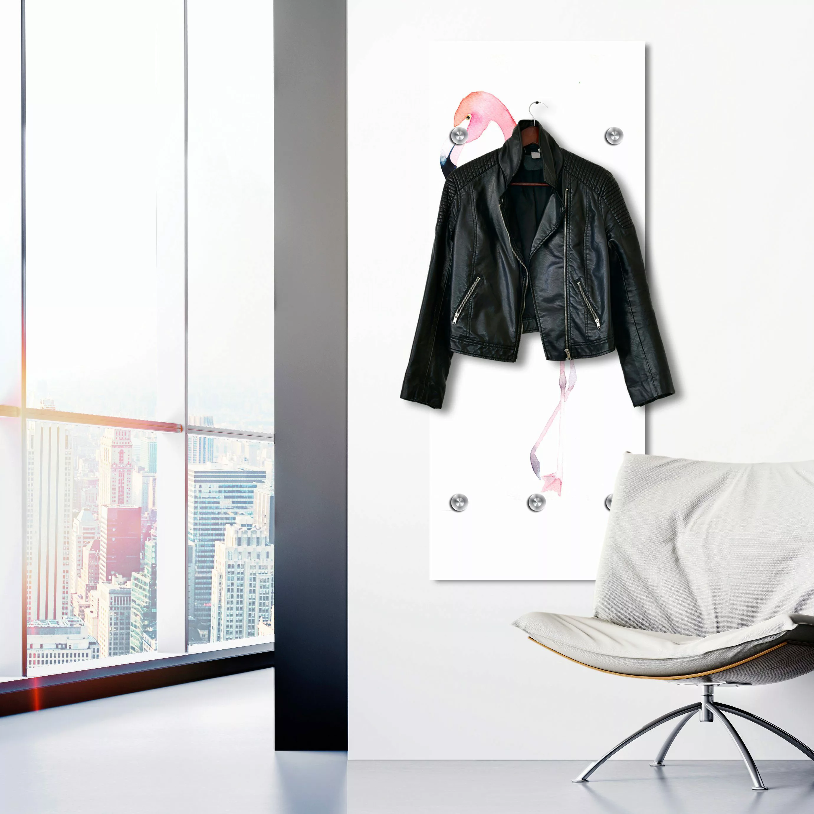 queence Garderobenleiste "Nice Day", mit 6 Haken, 50 x 120 cm günstig online kaufen