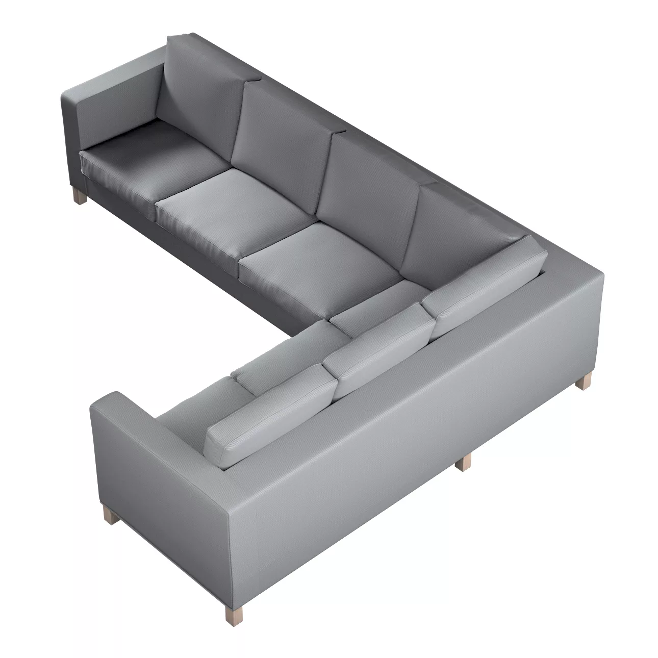 Bezug für Karlanda Sofa Ecke links, hellgrau, 36cm x 30cm x 50cm, Mancheste günstig online kaufen