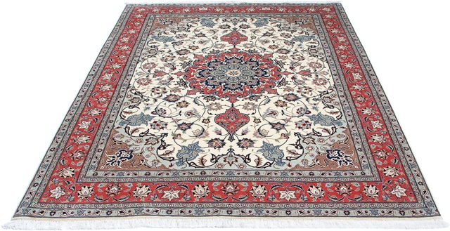 morgenland Orientteppich »Perser - Täbriz - Royal - 215 x 153 cm - beige«, günstig online kaufen