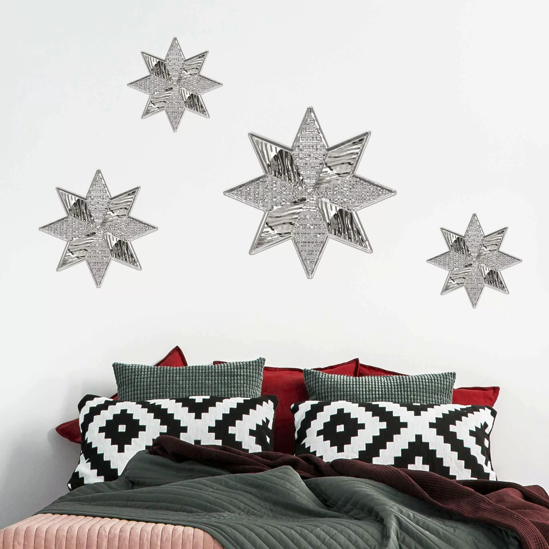 Wall-Art Wandtattoo »Metallic Star Silber Stern«, selbstklebend, entfernbar günstig online kaufen