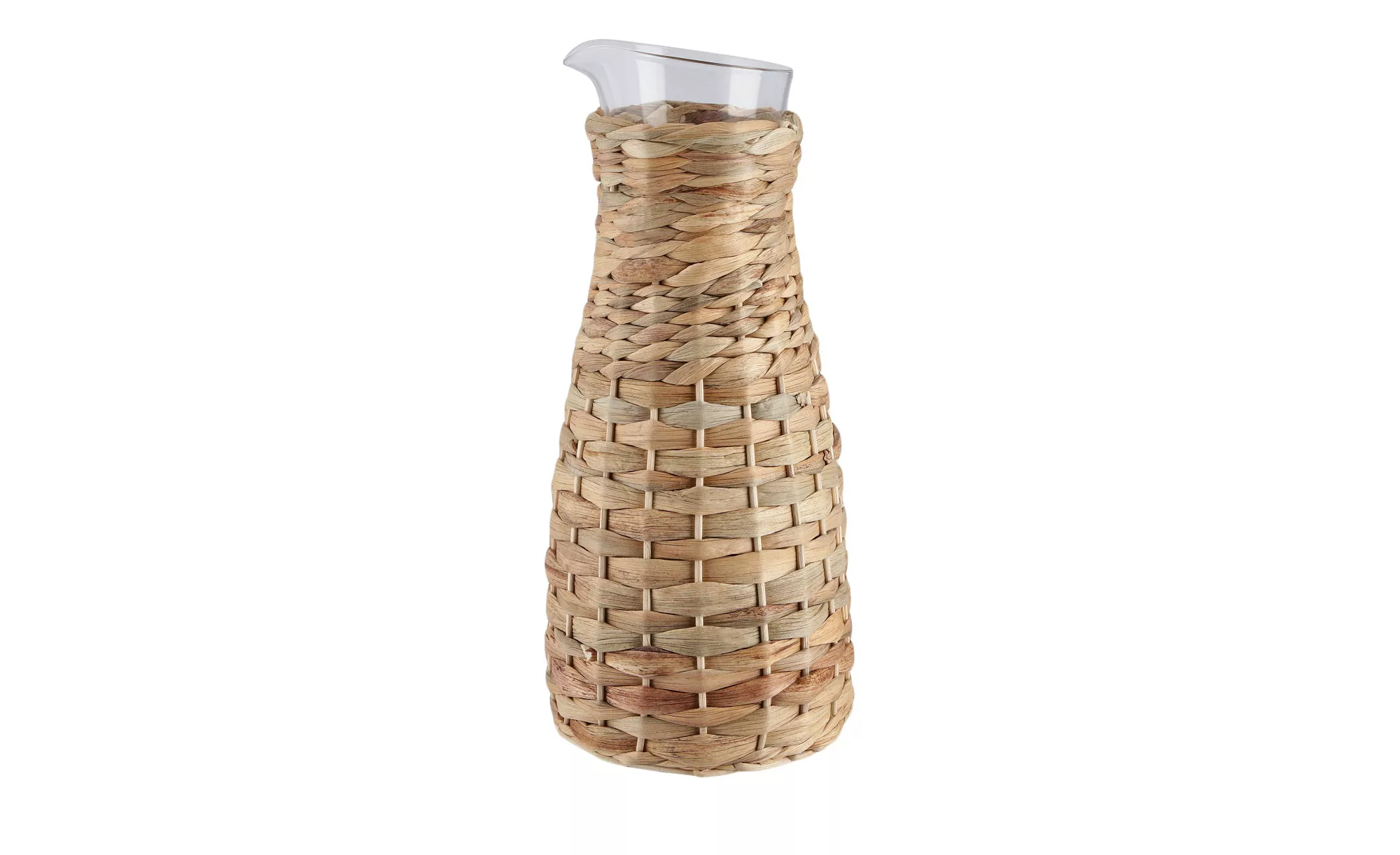 Vase   ¦ braun ¦ Glas,Rattan ¦ Maße (cm): H: 26,3  Ø: 12 Accessoires > Vase günstig online kaufen