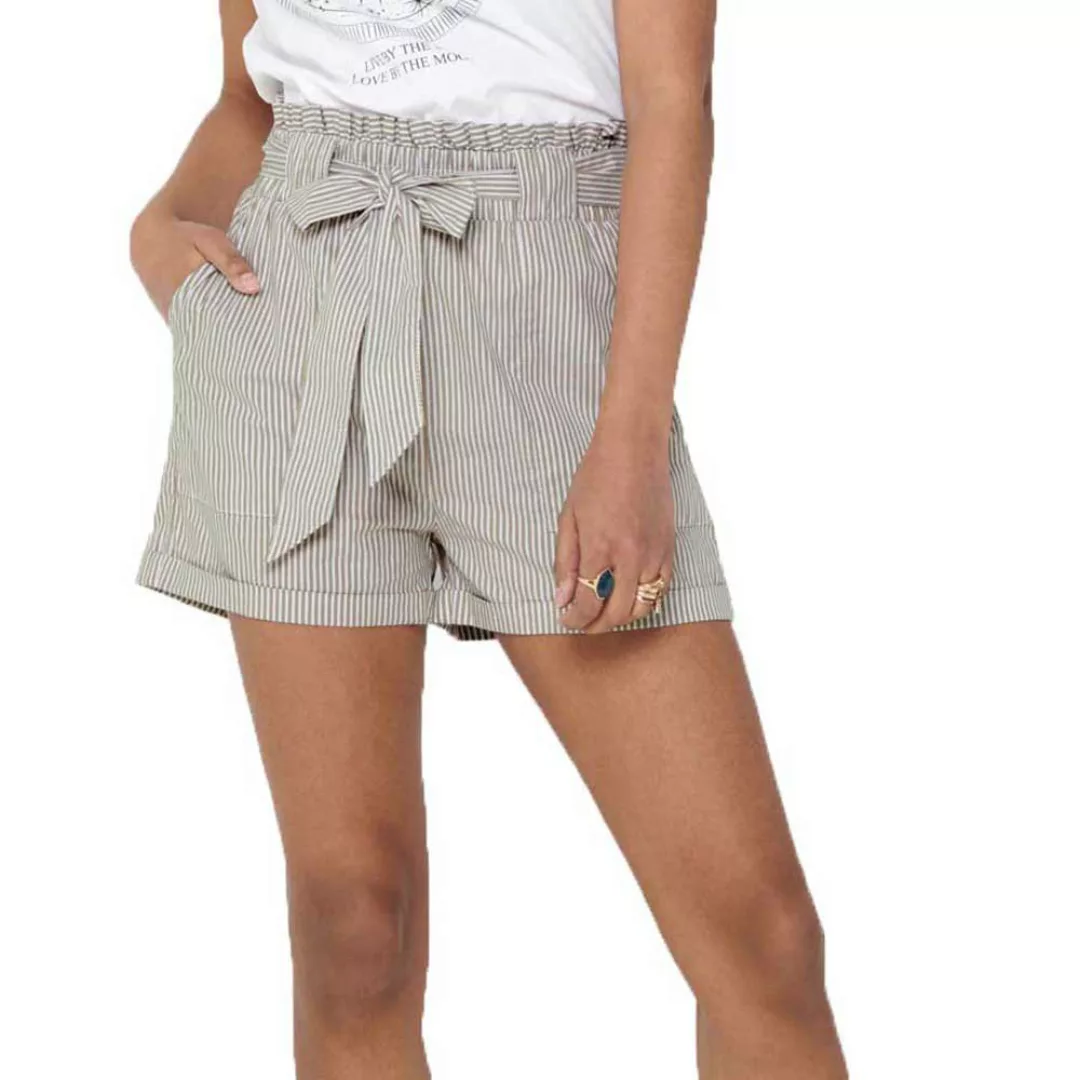 Only Smilla Stripe Belt Jeans-shorts XL Medium Blue Denim / Stripes günstig online kaufen
