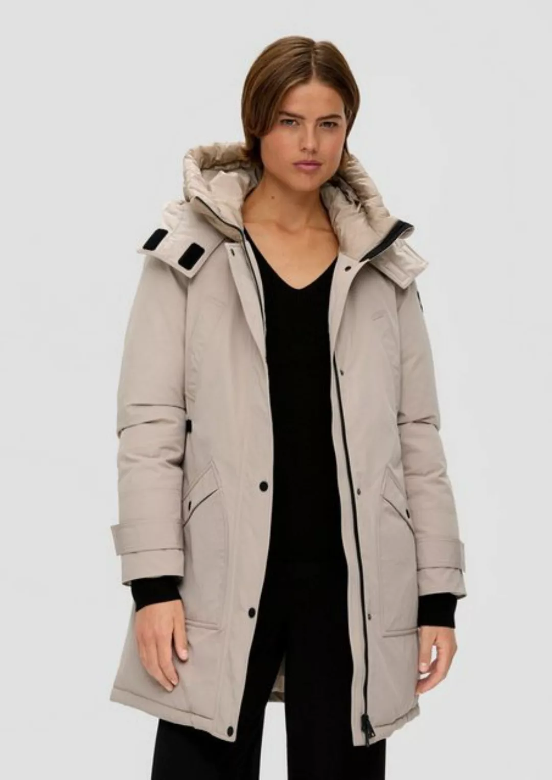 s.Oliver Funktionsmantel Parka mit doppelter Kapuze Layering günstig online kaufen