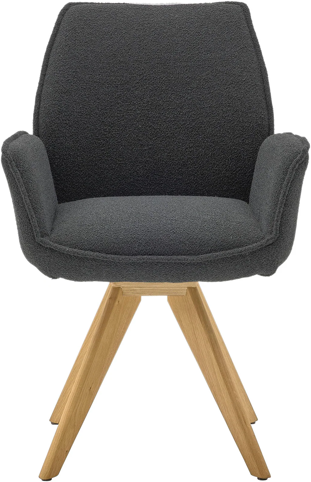 Musterring Esszimmerstuhl "Tiama", (Set), 2 St., Bouclé, Stativgestell Eich günstig online kaufen