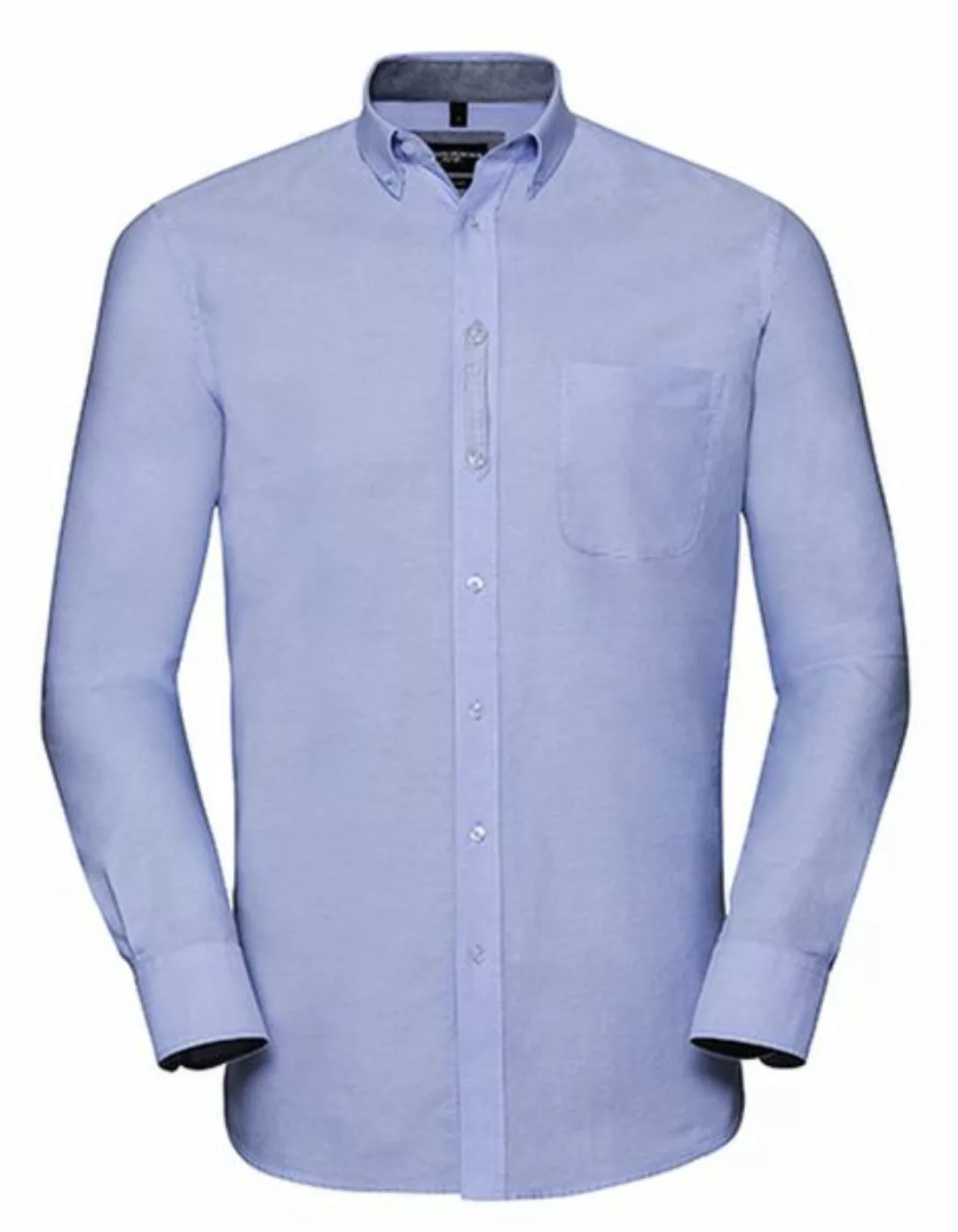 Herren Langarm Hemd Tailored Washed Oxford Von Russel Collection günstig online kaufen