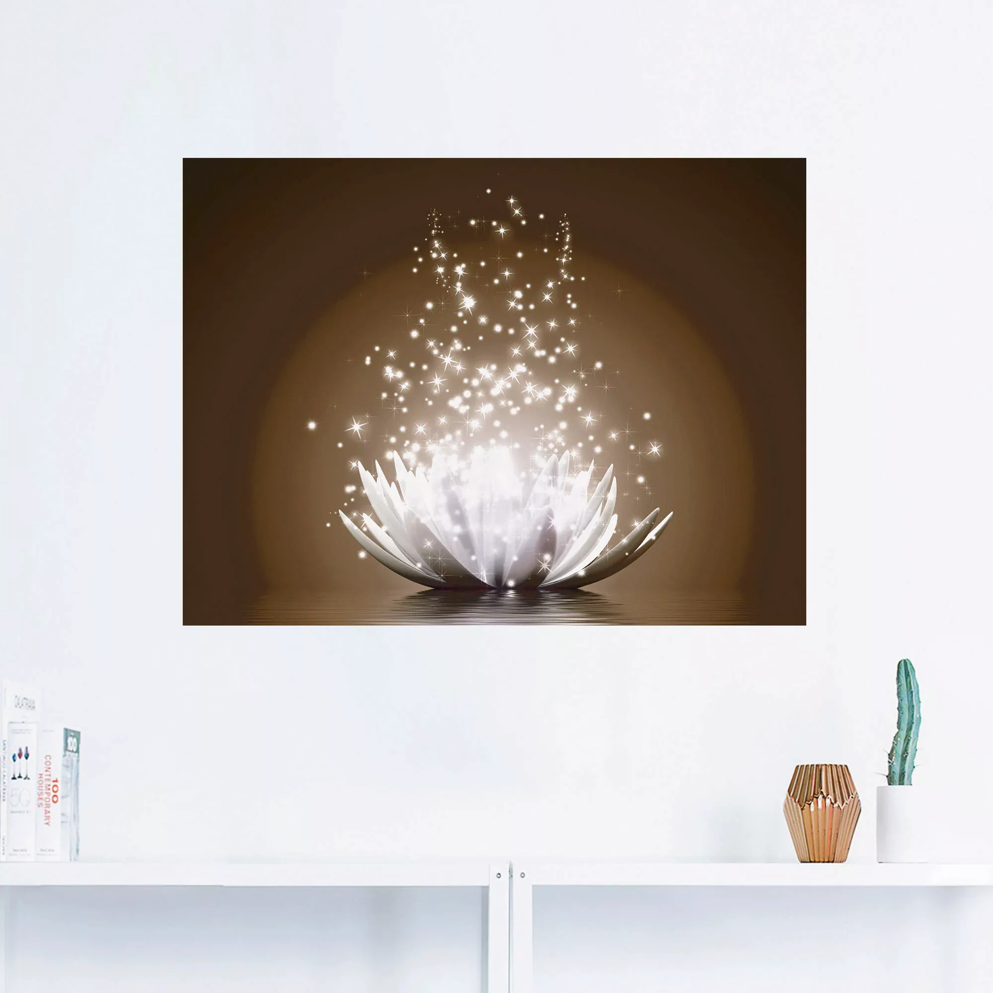 Artland Wandbild »Magie der Lotus-Blume«, Blumen, (1 St.) günstig online kaufen
