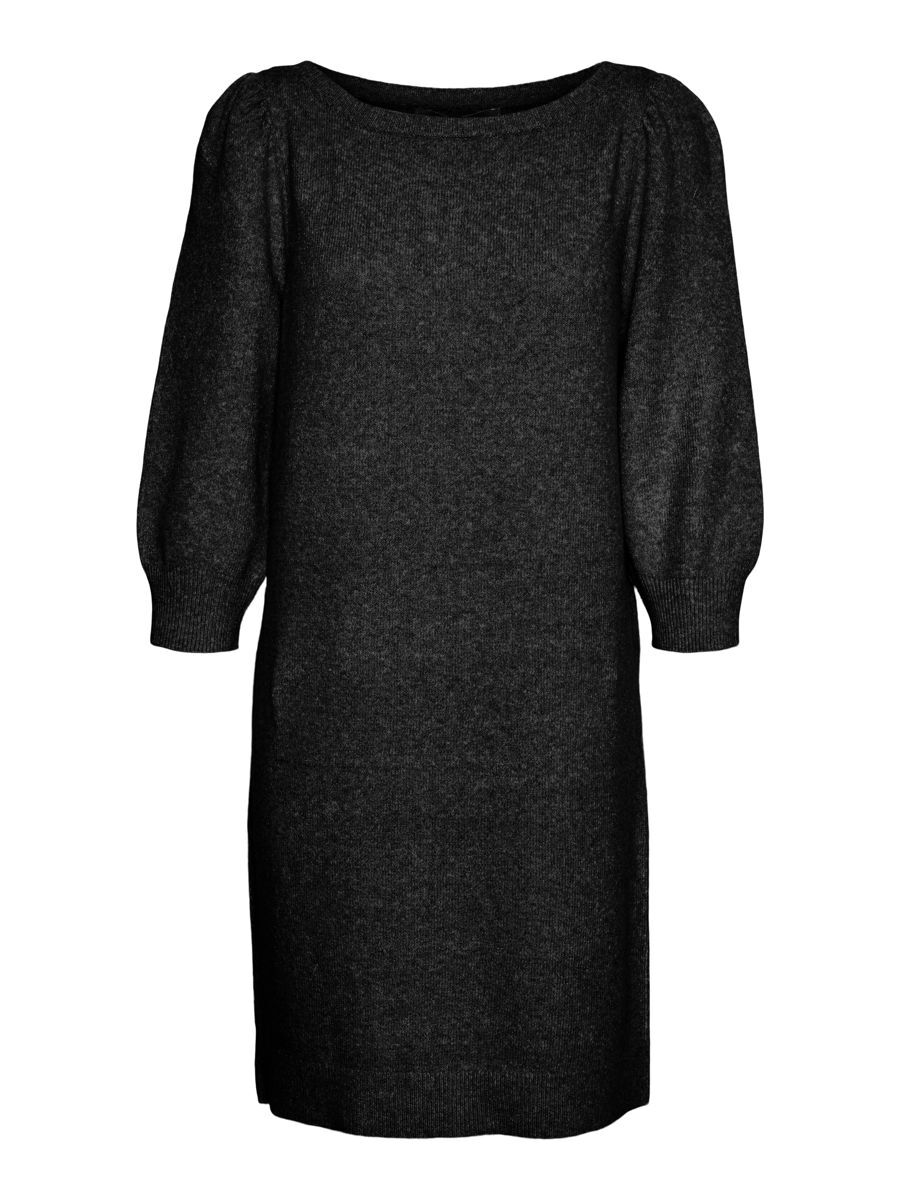 VERO MODA Petite U-boot-ausschnitt Kleid Damen Schwarz günstig online kaufen