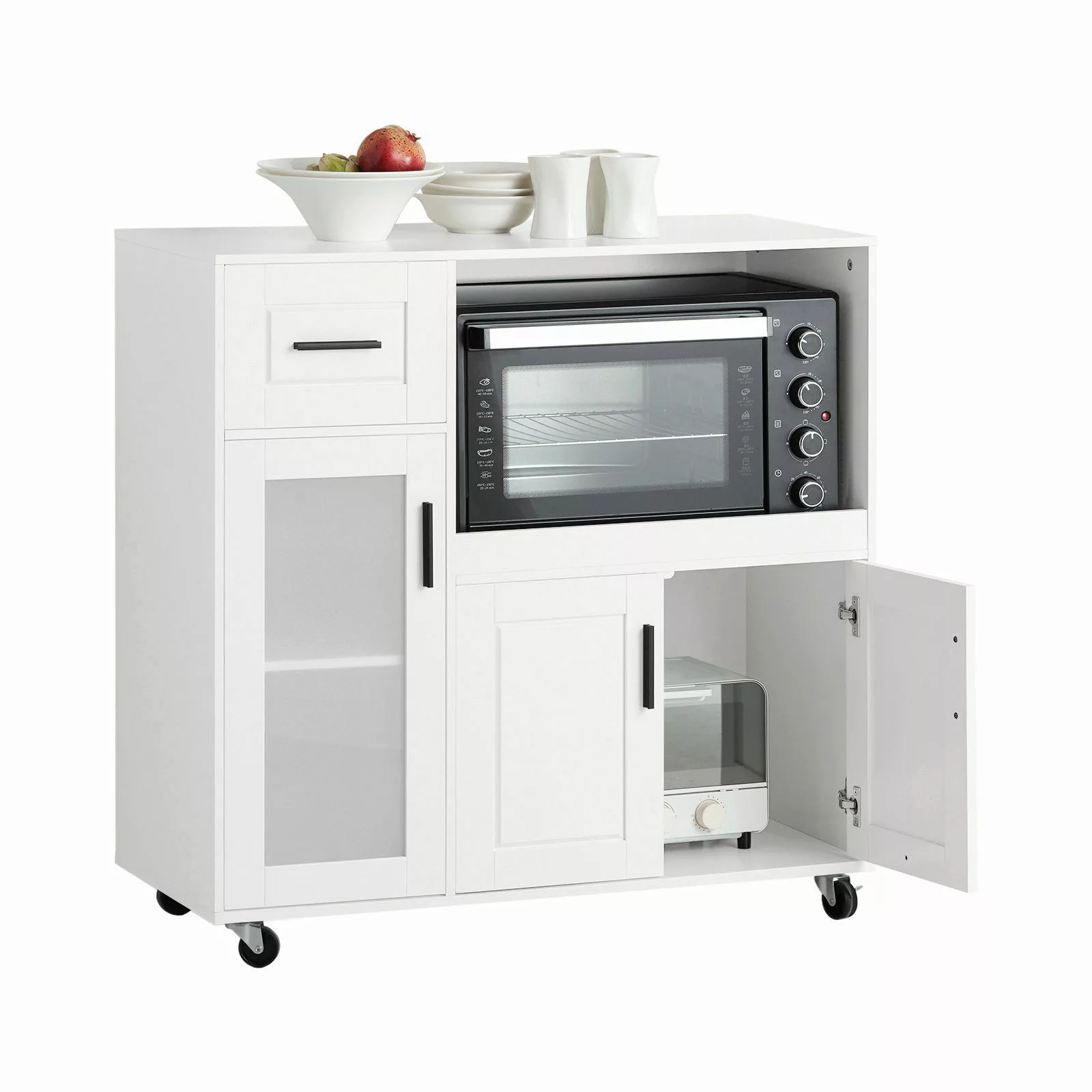 SoBuy Sideboard FSB78, auf Rollen Küchenwagen günstig online kaufen