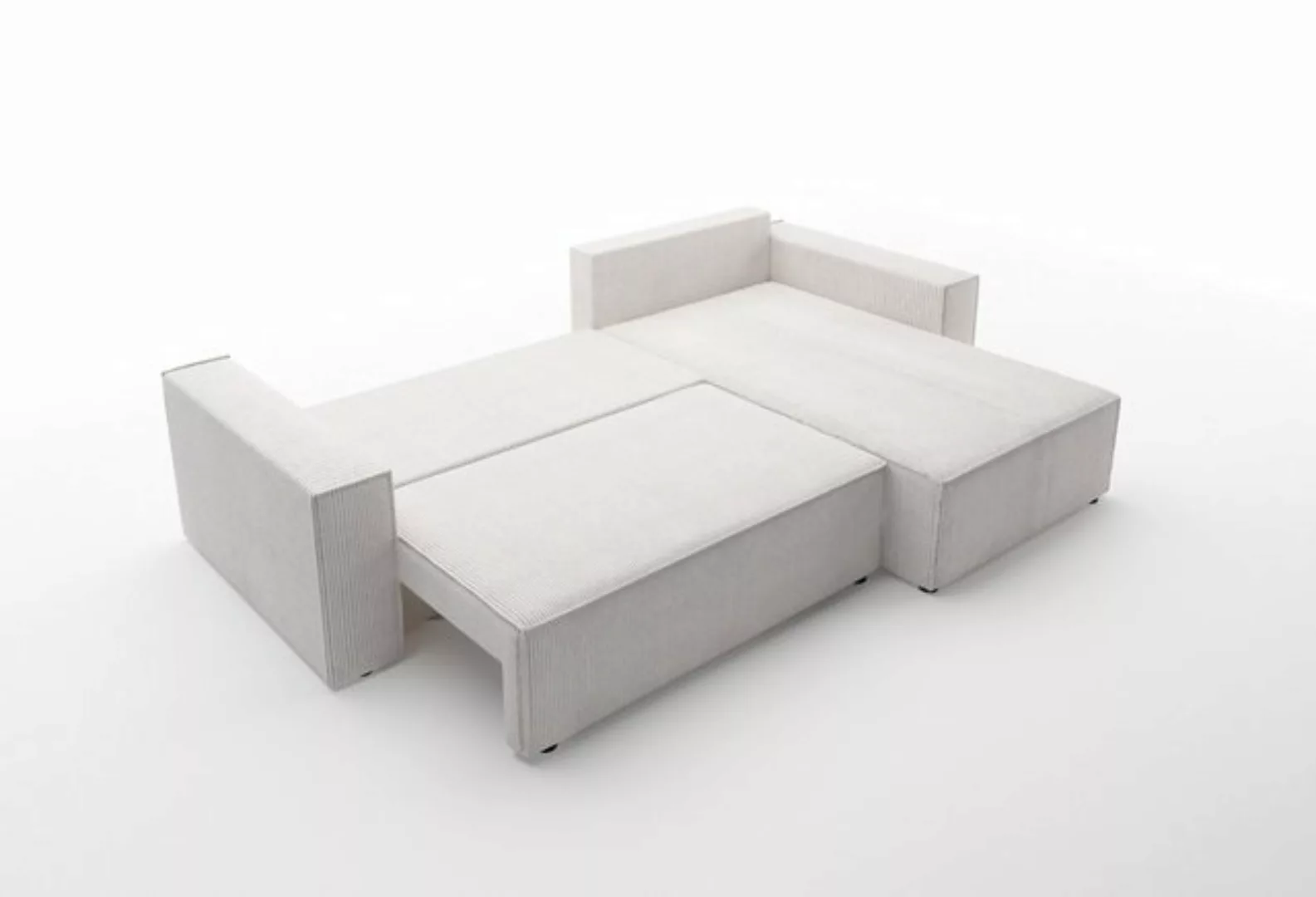 Unique Home Ecksofa Ecksofa MET-LUX, L-Form mit Schlaffunktion und Bettkast günstig online kaufen