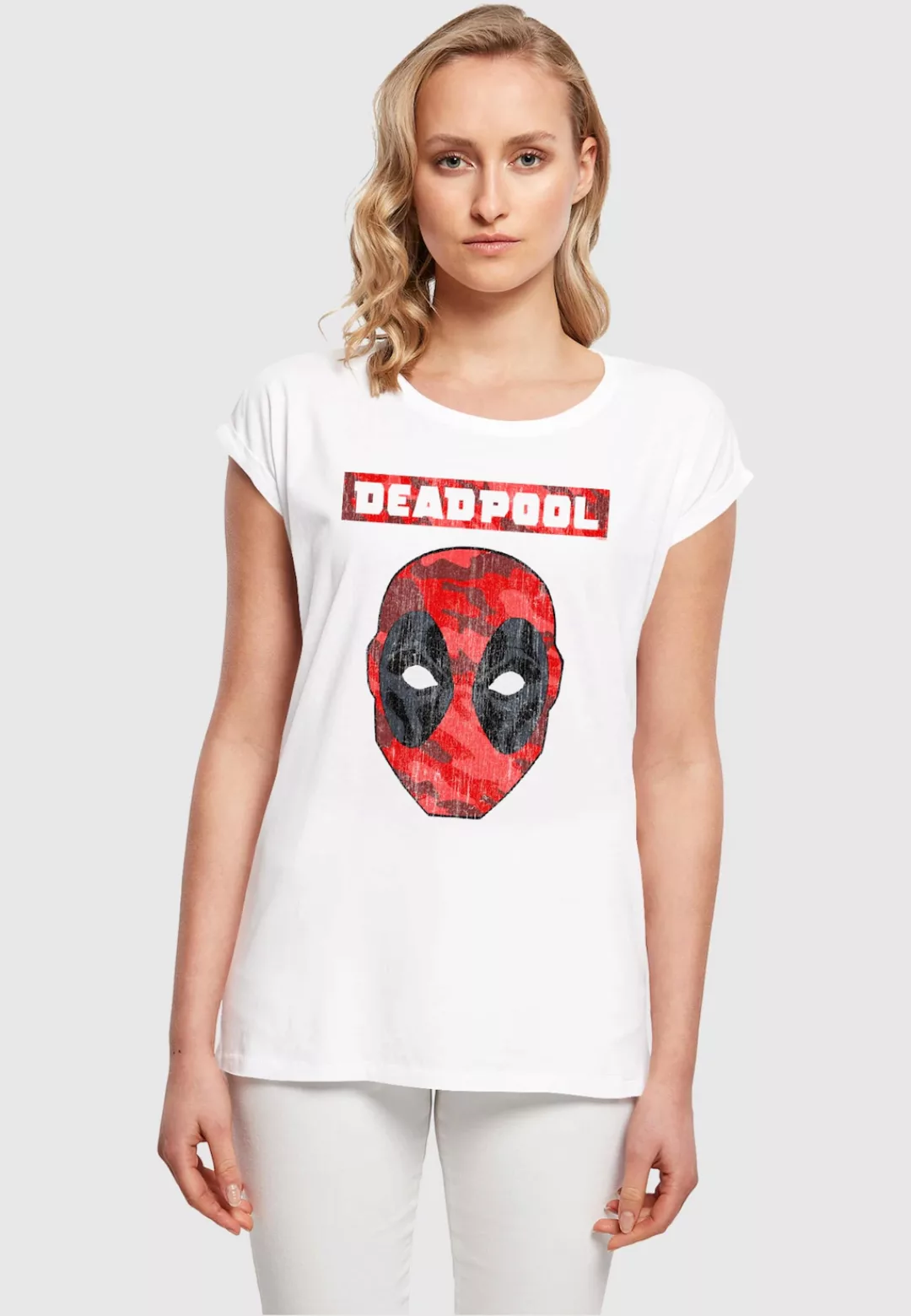 ABSOLUTE CULT T-Shirt "ABSOLUTE CULT Damen Ladies Deadpool - Camo Head T-Sh günstig online kaufen