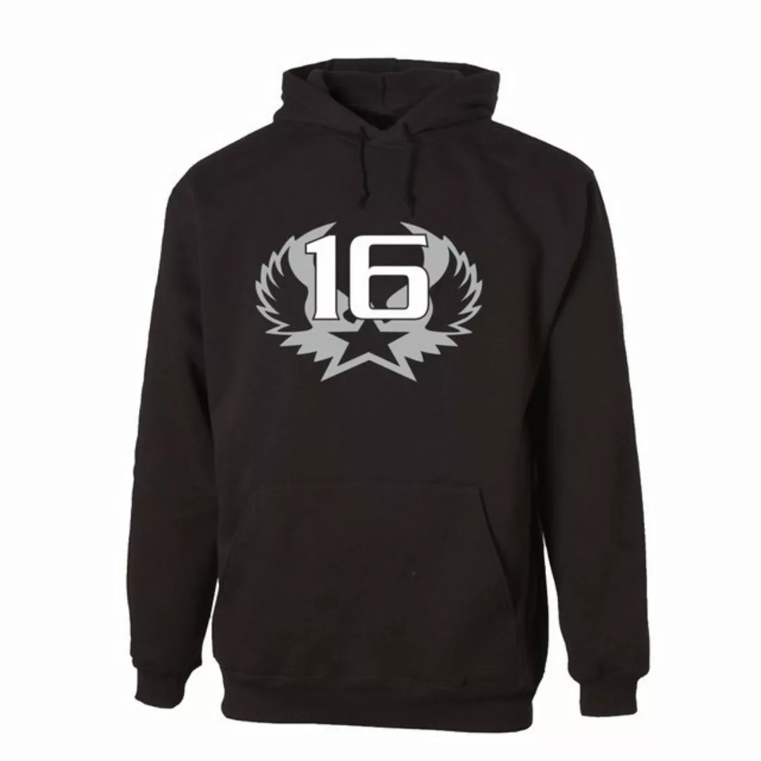 G-graphics Hoodie 16 – Stern mit Flügeln zum 16ten Geburtstag mit trendigem günstig online kaufen