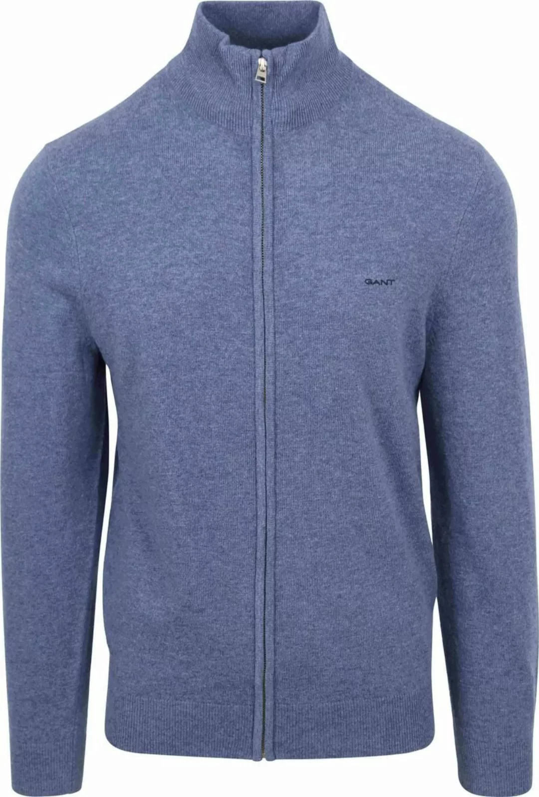 Gant Strickjacke Lambswool Blau - Größe XXL günstig online kaufen