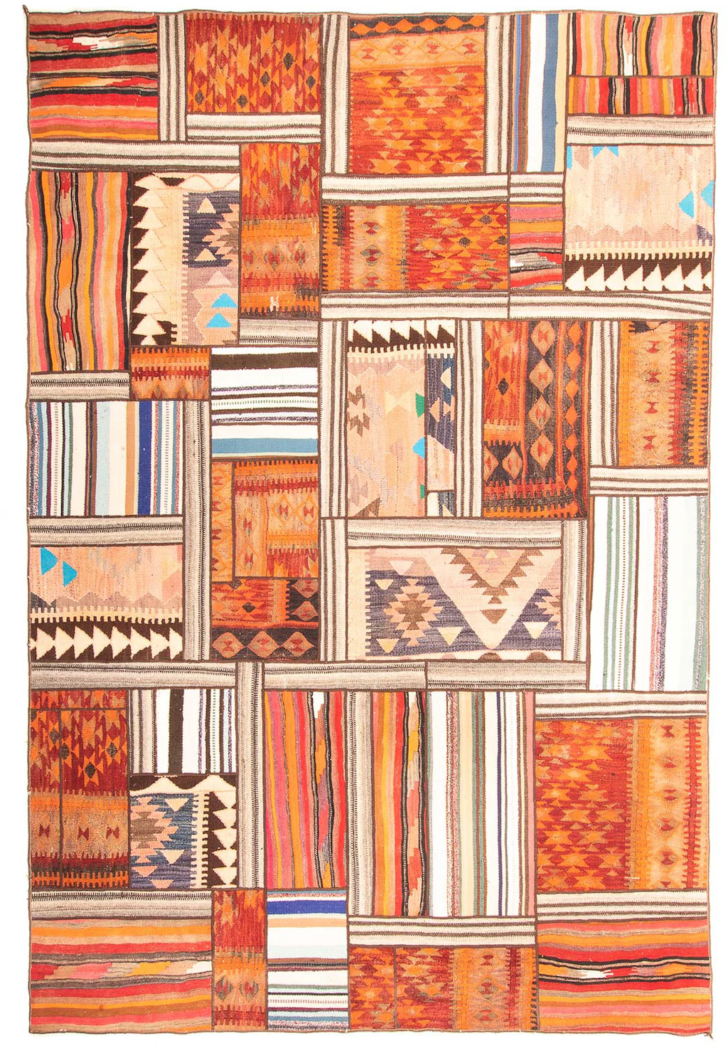 morgenland Teppich »Patchwork - 350 x 250 cm - mehrfarbig«, rechteckig, Woh günstig online kaufen