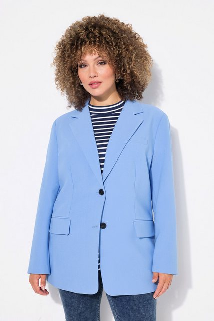 Ulla Popken Blusenblazer Blazer oversized Reverskragen Knopfverschluss günstig online kaufen