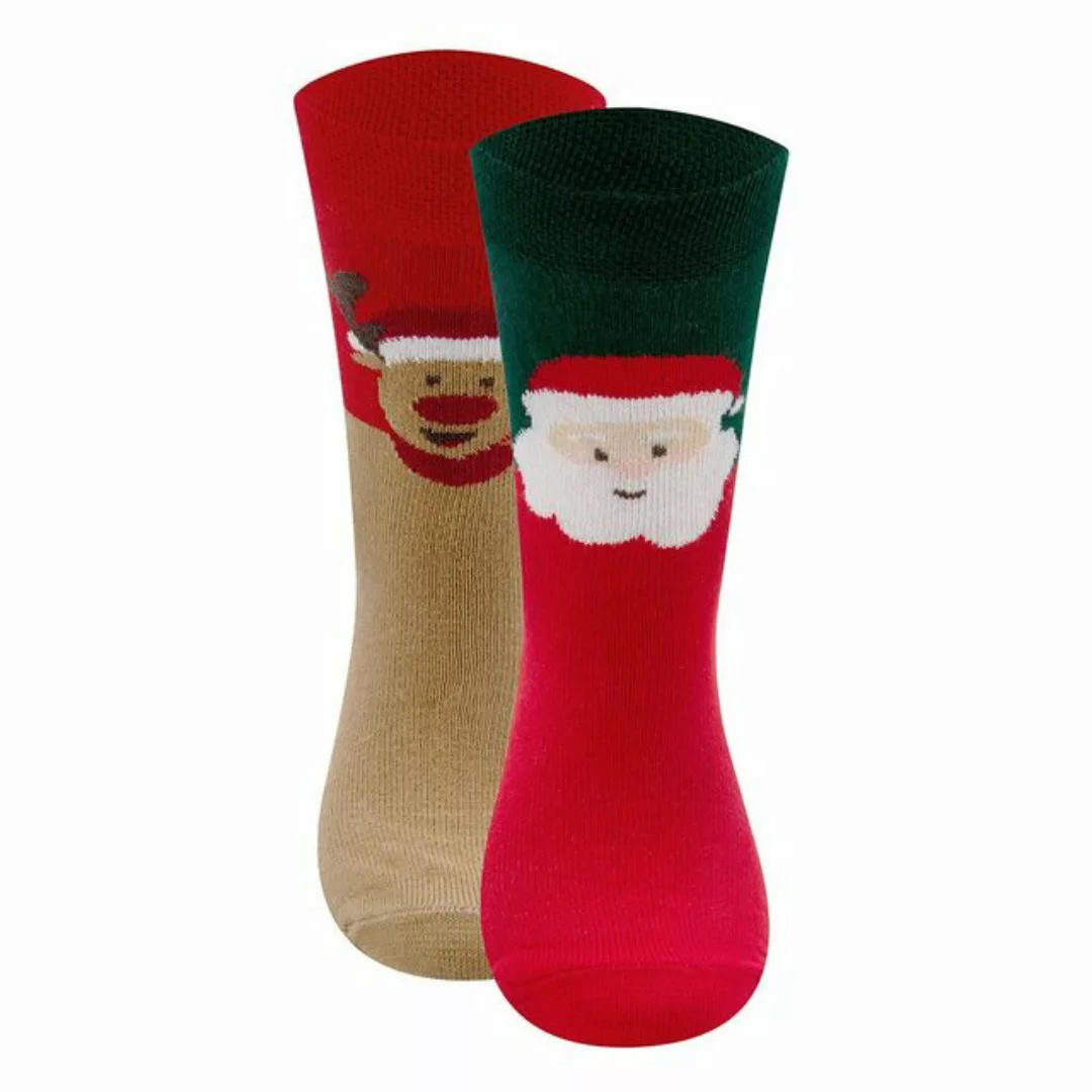 Ewers Socken Socken Weihnachtsmann/Rentier (2-Paar) günstig online kaufen