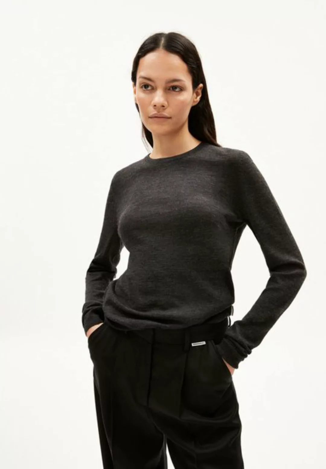 Armedangels Strickpullover ELDIAA Damen Pullover Slim Fit aus Bio-Wolle günstig online kaufen