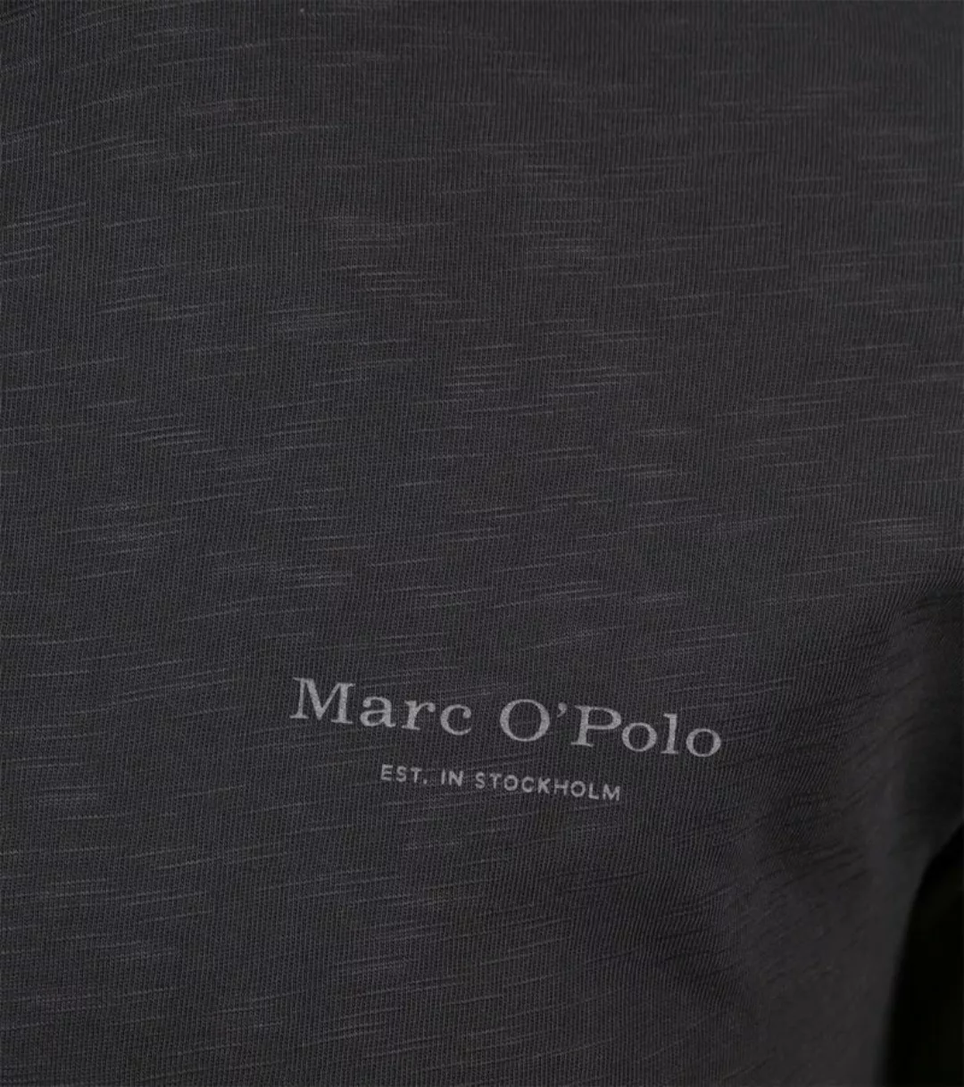 Marc O'Polo Polohemd Melange Navy - Größe M günstig online kaufen