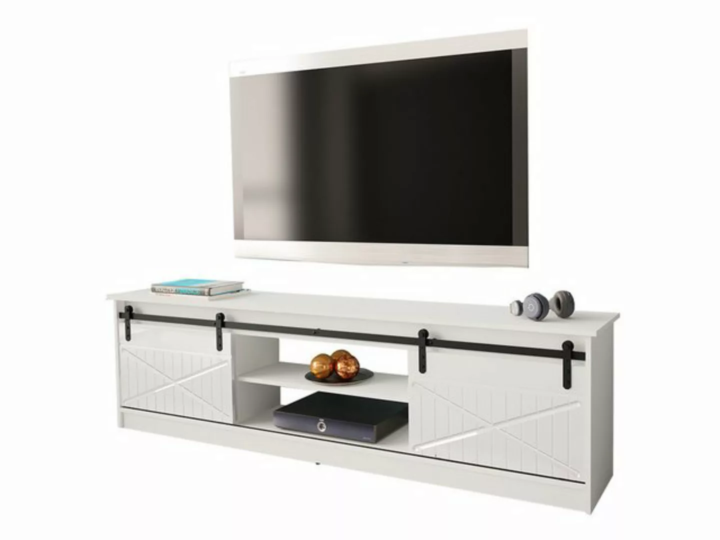 MIRJAN24 TV-Schrank Granero 200 (mit 2 Schiebetüren) 200x35x57 cm günstig online kaufen