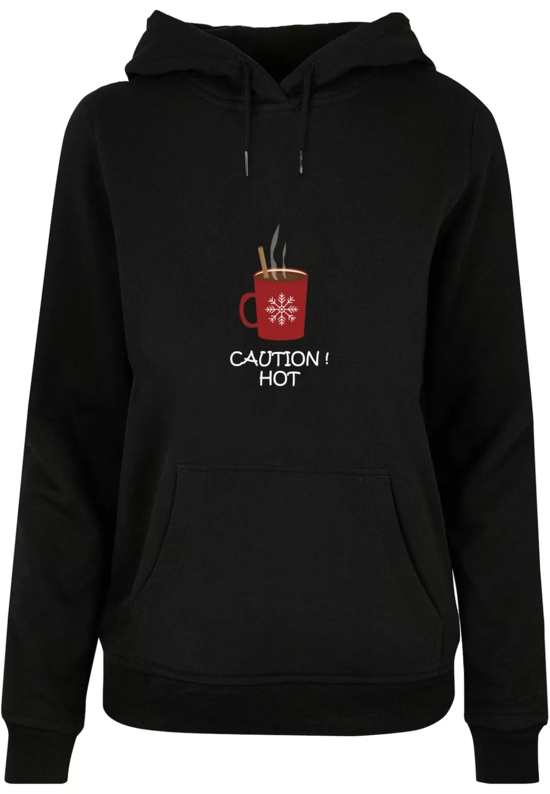 Merchcode Kapuzenpullover "Merchcode Damen Ladies Caution Hot Basic Hoody" günstig online kaufen