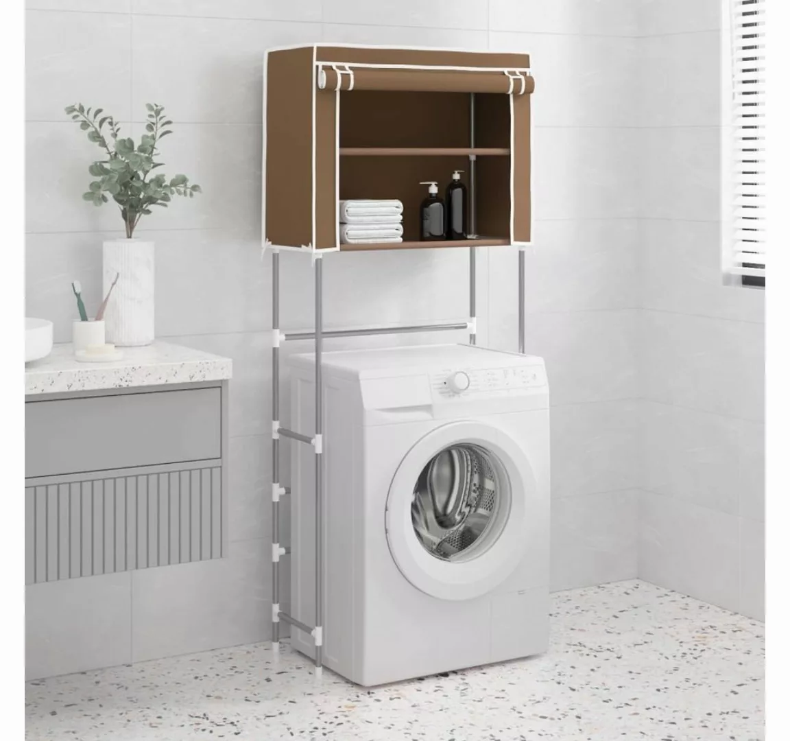 DOTMALL Waschmaschinenumbauschrank Waschmaschinenregal Metall 2 Ablagen 71x günstig online kaufen