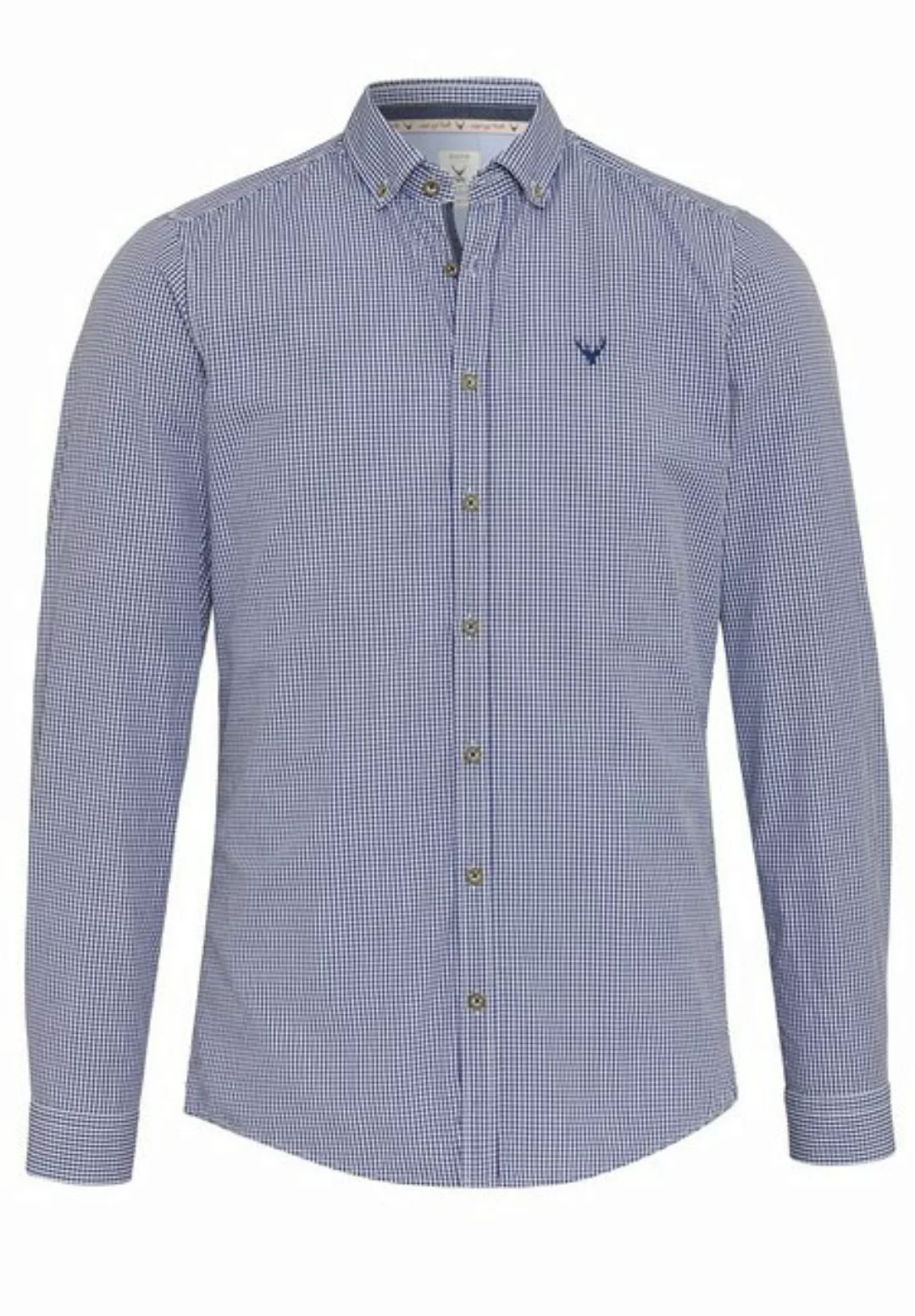 Pure Trachtenhemd Karo-Hemd Slim Fit günstig online kaufen
