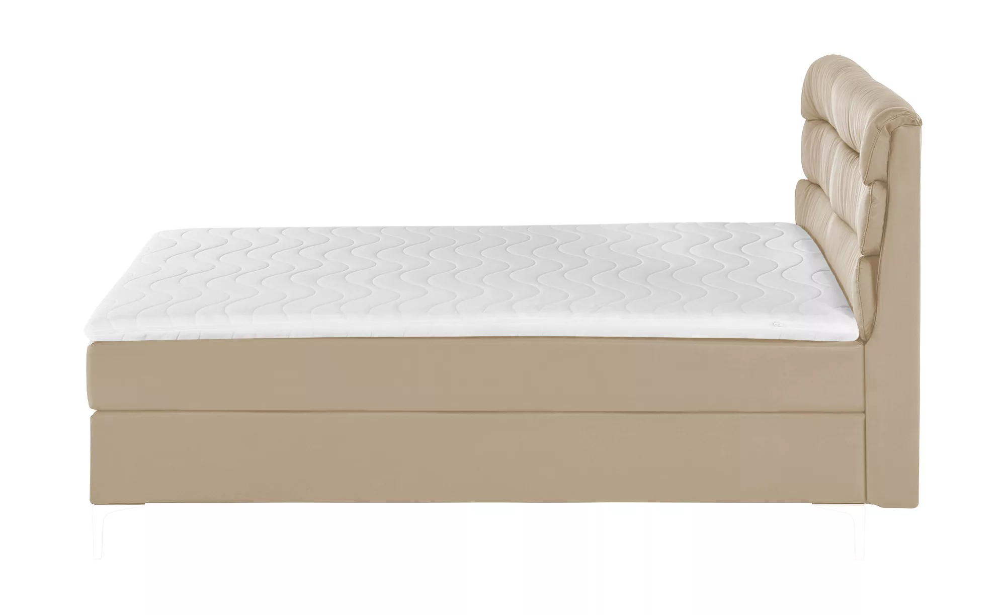 Boxspringbett  Lina ¦ beige ¦ Maße (cm): B: 148 H: 122 Betten > Einzelbette günstig online kaufen