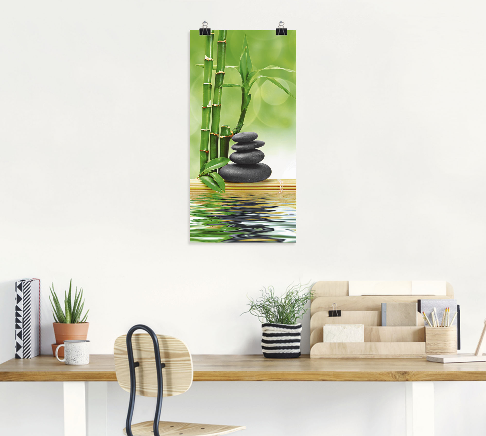 Artland Wandbild "Spa Konzept Zen Basaltsteine", Zen, (1 St.), als Leinwand günstig online kaufen