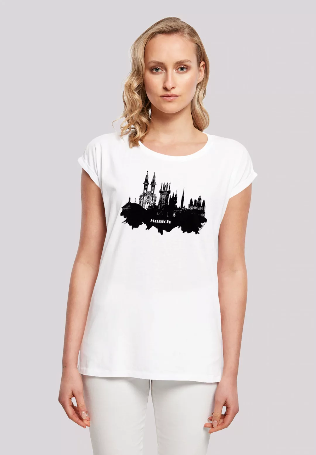 F4NT4STIC T-Shirt "Cities Collection - Munich skyline" günstig online kaufen