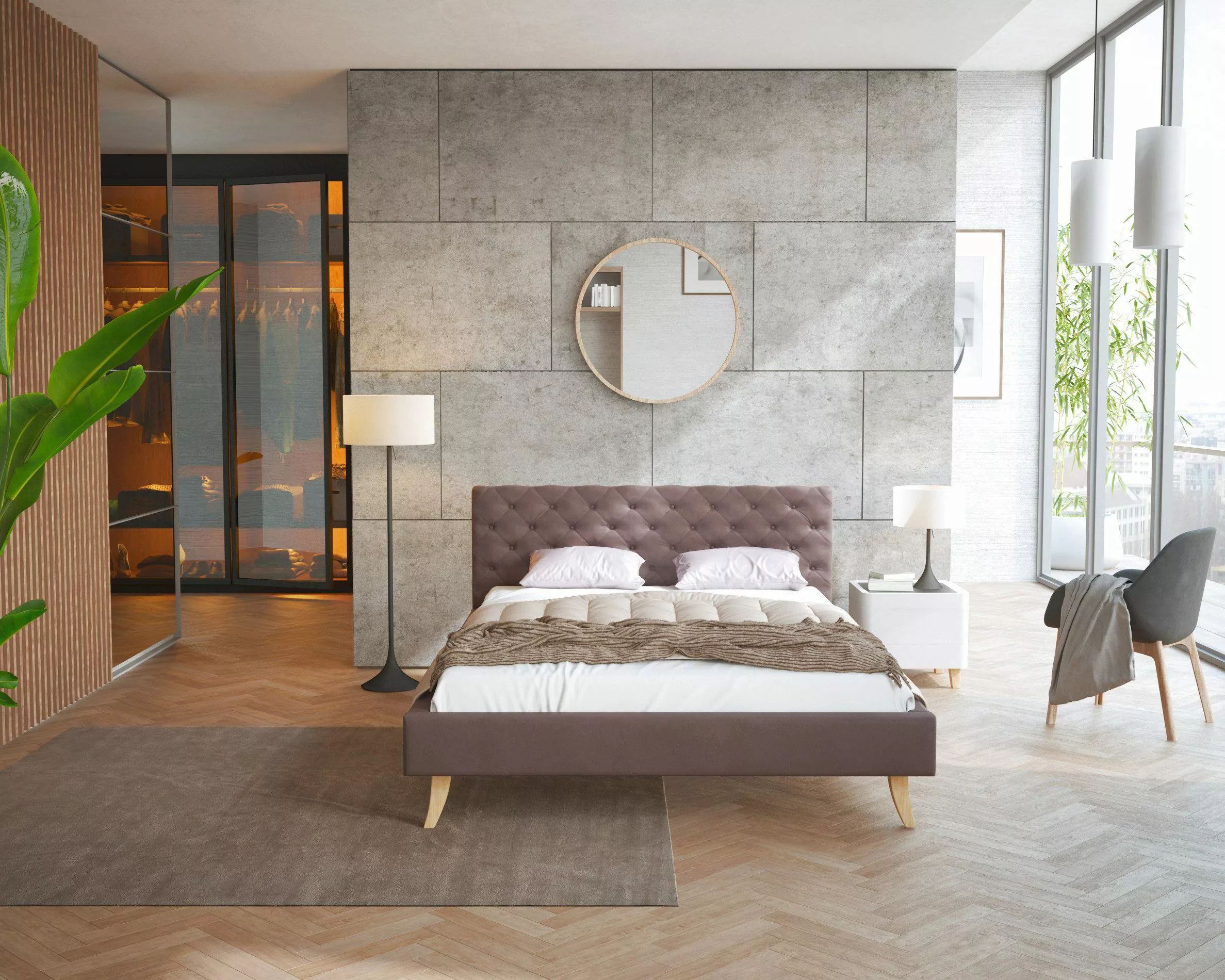 FDM Polsterbett Kalifornia Bettrahmen 120x200, 140x200, günstig online kaufen