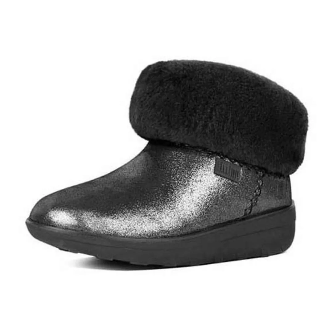 Fitflop Supercush Mukloaff Shimmer Stiefel EU 36 Black günstig online kaufen