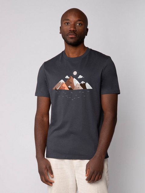 wat? Apparel Print-Shirt Mountains & Moon (1-tlg) günstig online kaufen