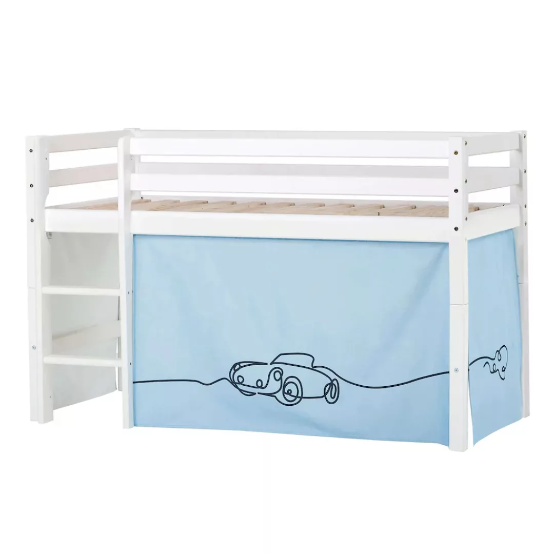 Hoppekids Hochbett "ECO Dream, Kinderbett, Spielbett, Halbhohes Bett aus Ma günstig online kaufen