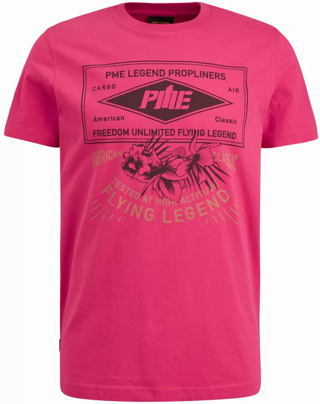 PME Legend Jersey T-Shirt Logo Rosa - Größe L günstig online kaufen