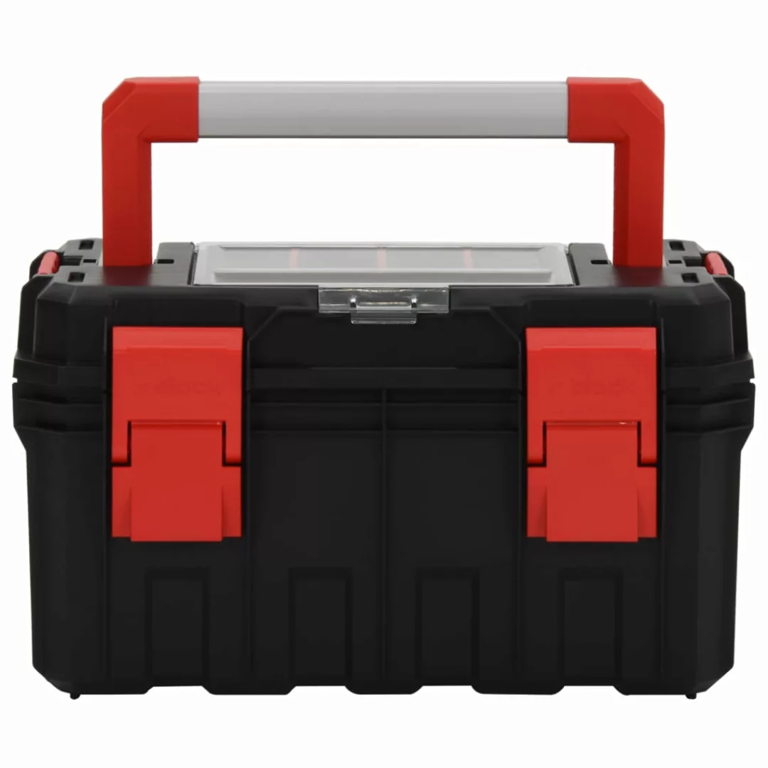 Vidaxl Werkzeugkoffer Schwarz Und Rot 45x28x26,5 Cm günstig online kaufen