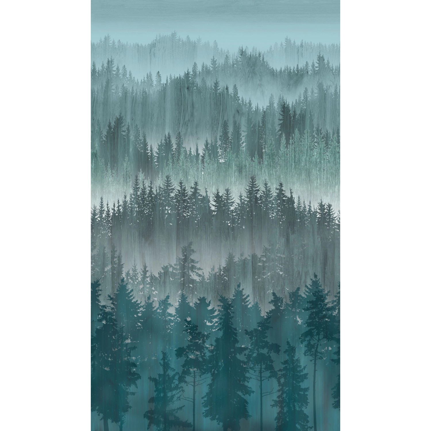 Livingwalls Fototapete Bäume Blau Grau und Petrolblau 159 x 280 cm AS-39181 günstig online kaufen