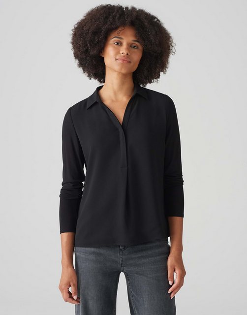 OPUS Shirtbluse Frera lockere Passform Jersey Das Model ist 176 cm groß und günstig online kaufen