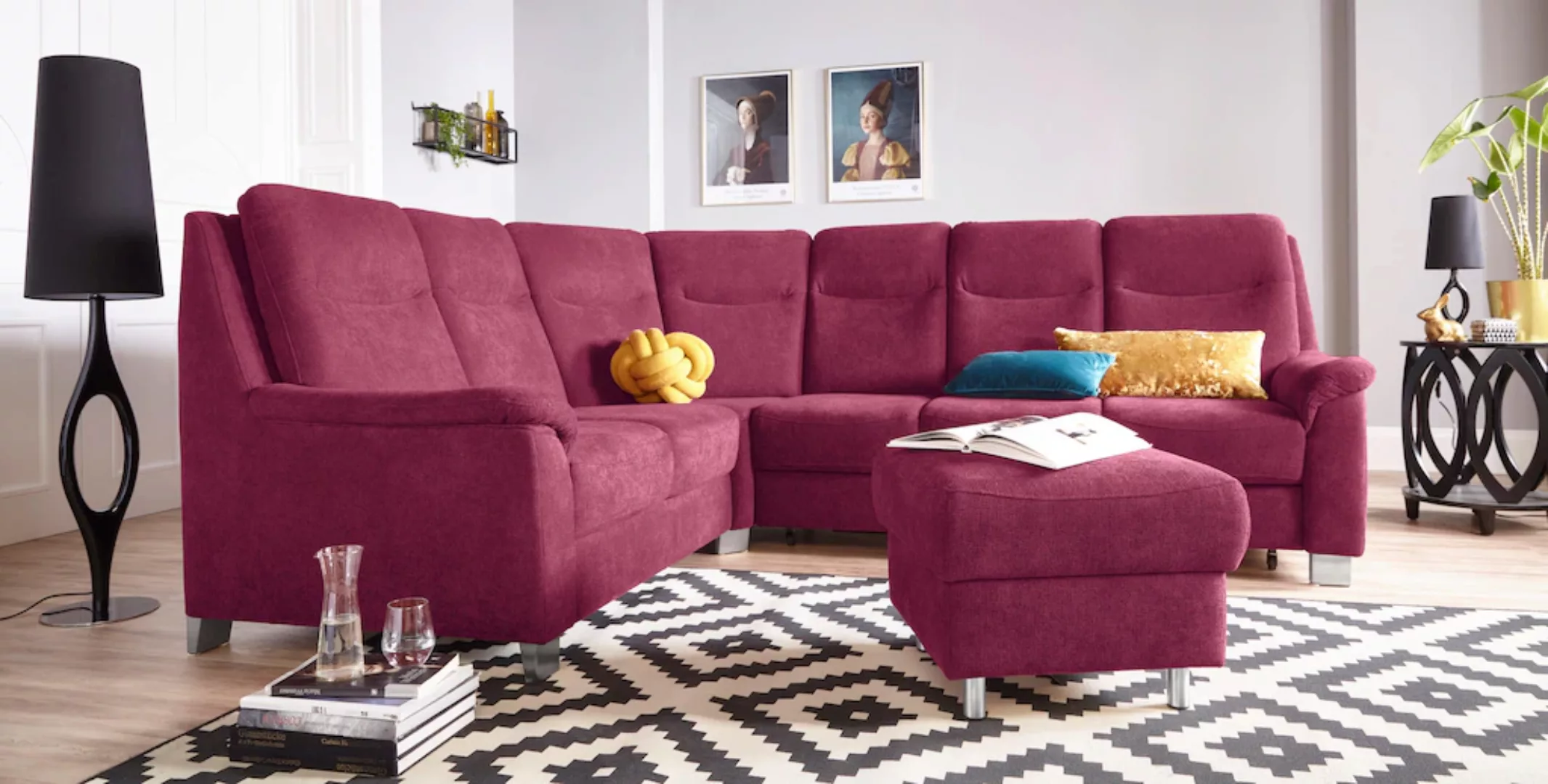 sit&more Ecksofa "Boccaccio L-Form", mit Federkern und Kopfteilverstellung, günstig online kaufen