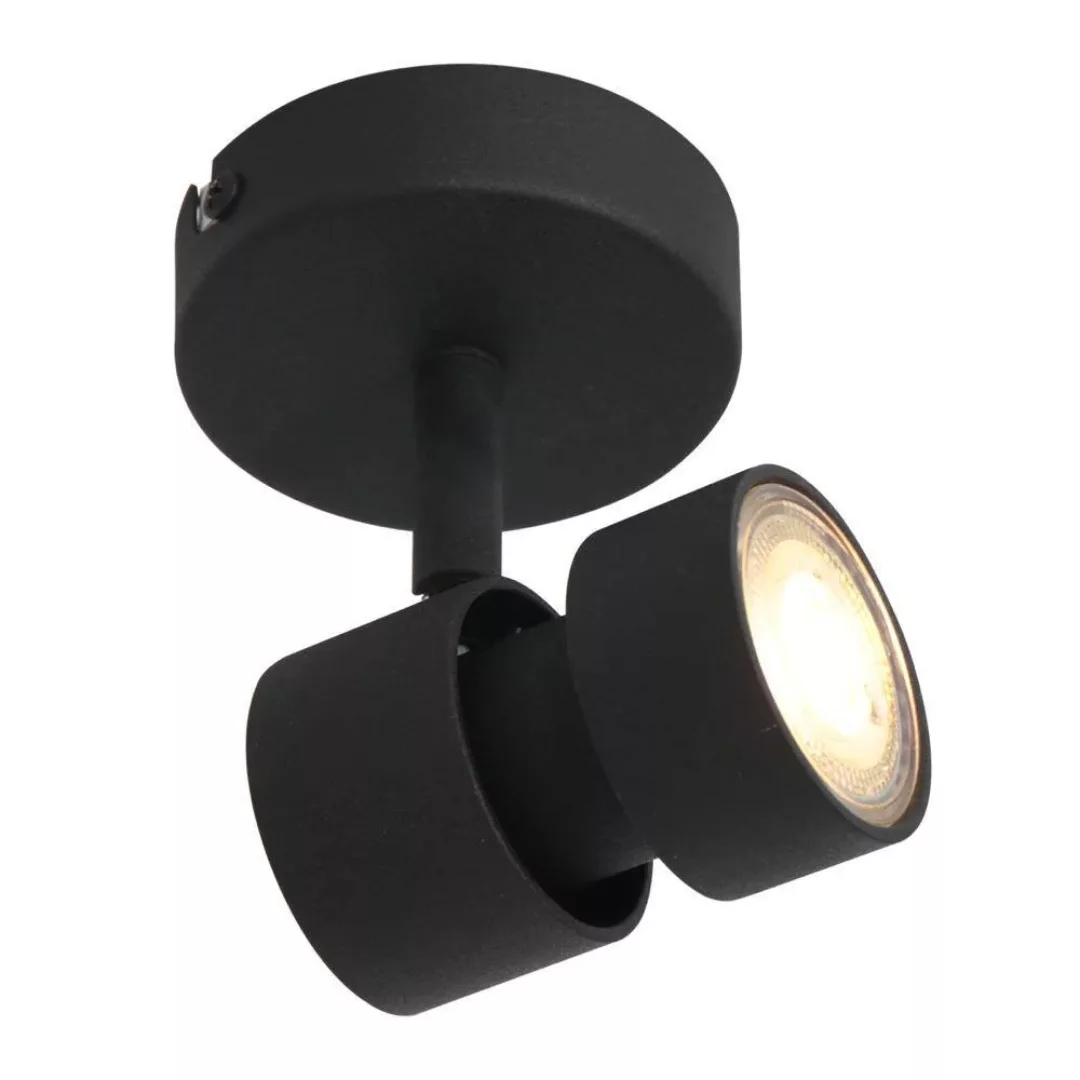 LED Wand- und Deckenspot Natasja Led in Schwarz 4,5W 350lm GU10 günstig online kaufen