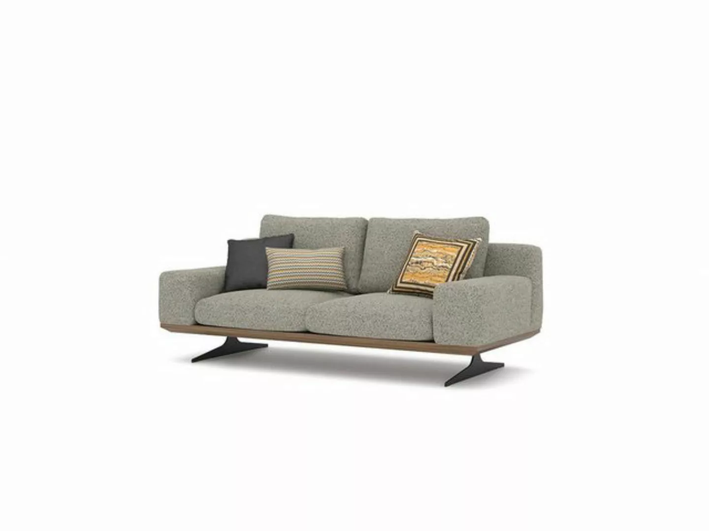 Xlmoebel Sofa Neues Designer-Zweisitzer-Polstersofa aus Textil für das Wohn günstig online kaufen