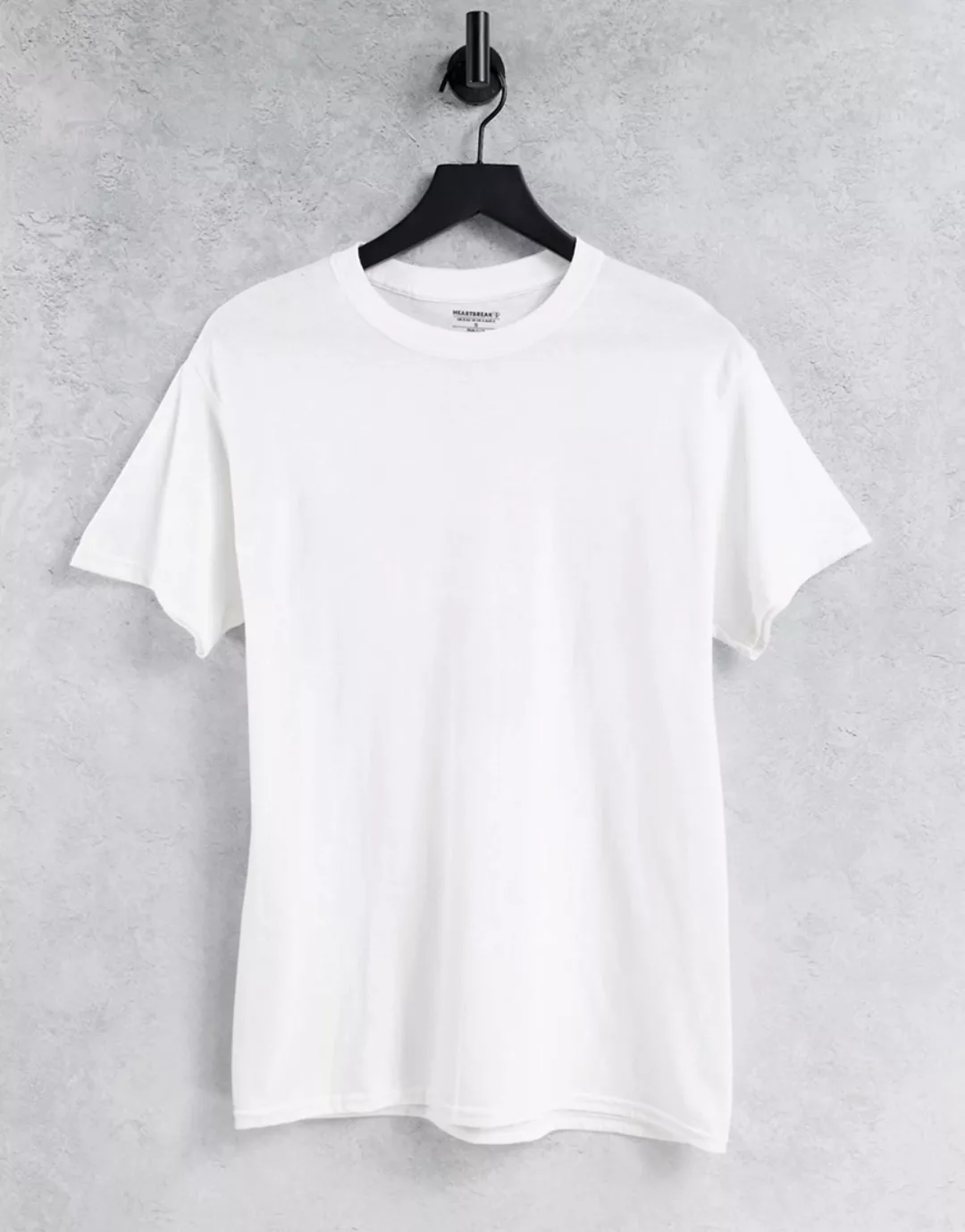 Heartbreak – T-Shirt mit Krabben-Print hinten-Weiß günstig online kaufen