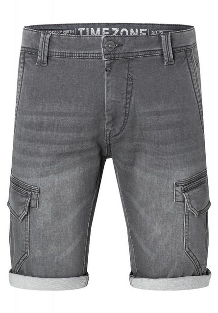 TIMEZONE Cargoshorts Cargo Jeans Shorts Kurze Bermuda Hose 5512 in Grau günstig online kaufen